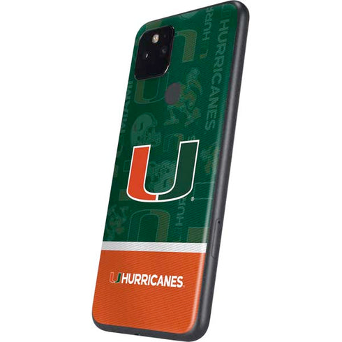 University of Miami U Hurricanes Google Pixel 5 Skin